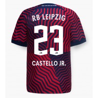 RB Leipzig Castello Lukeba #23 Bortatröja 2023-24 Kortärmad